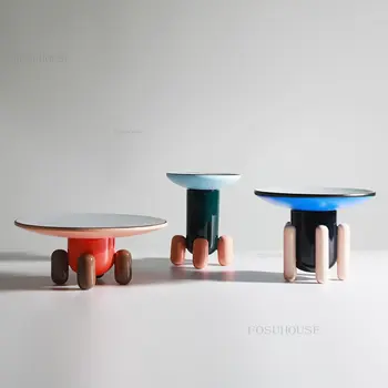 אישית נורדי אישיות שולחנות קפה מעצב אור יוקרה יצירתי צבע ספה שולחן צד לסלון ריהוט תה השולחן